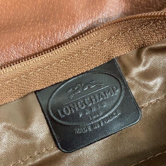 Vintage Longchamp Leather Envelope Clutch - Picture 9 of 17